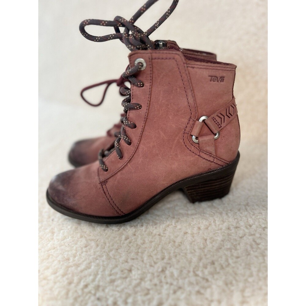 Teva Women's Foxy Ankle Boots US 5 Brown Zip Booties
